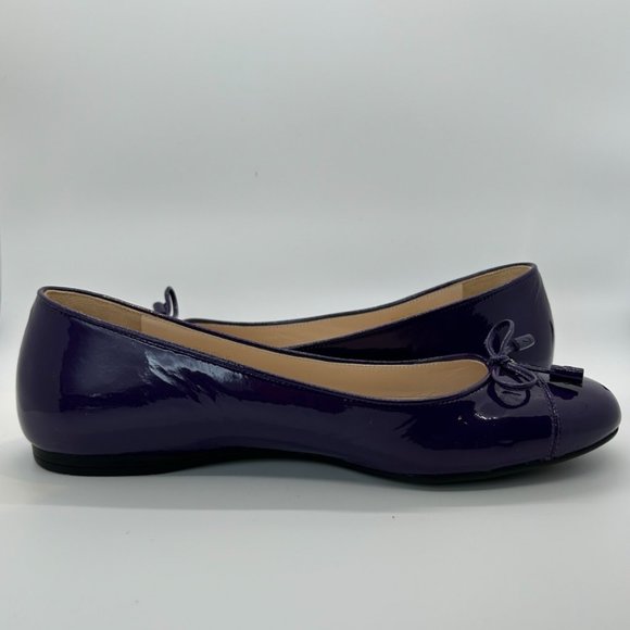 Prada Purple Patent Leather Flats - Picture 5 of 15